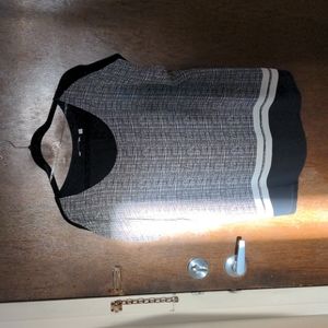 3 for 25 black and white pattern blouse